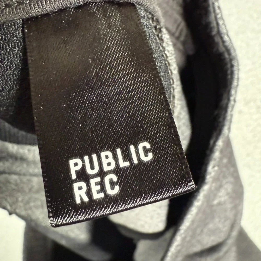 Public Rec Pants Mens 32x28 Gray Daymaker‎ Casual Preppy Stretch Logo Drawstring
